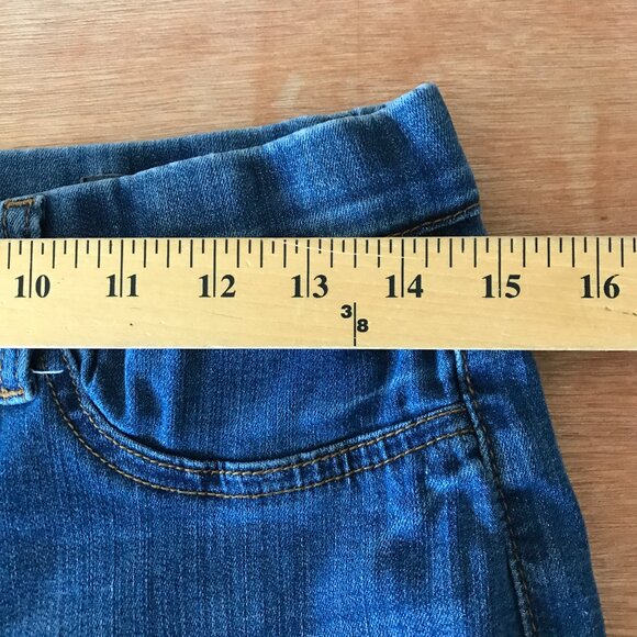 Judy Blue Boyfriend Fit Jeans Women 7/28 Blue Mid Rise Distressed Pull On 17248 - Picture 11 of 15